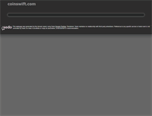 Tablet Screenshot of coinswift.com